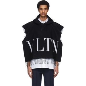 Valentino NWT Black VLTN Poncho ONESIZE